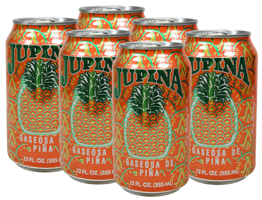 Jupiña Pineapple Drink Six Pack 12 Oz Cans
